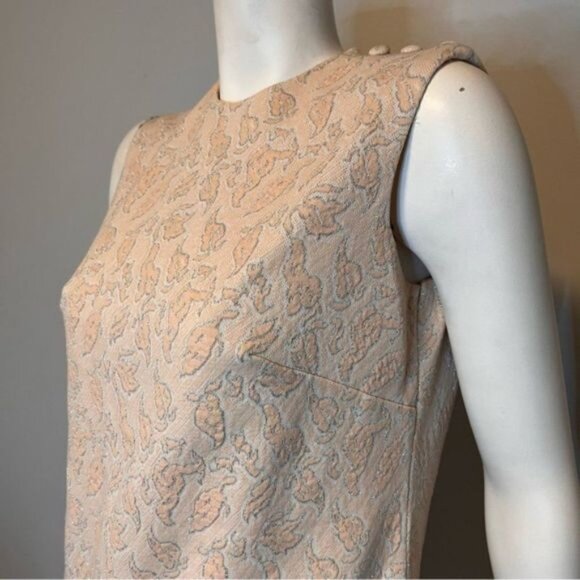 Vintage Hand Stitched Drop Waist Sleeveless Dress Size S - Picture 9 of 11